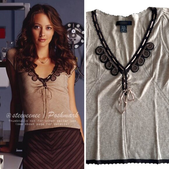 Vintage Y2K Wool Peasant Blouse ASO Winifred Burkle (Fred) in Angel - Picture 1 of 6